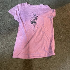 Pink flower shirt